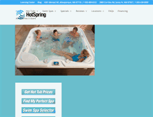 Tablet Screenshot of hotspringspasnm.com